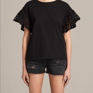 All Saints Trixxi Ruffle top